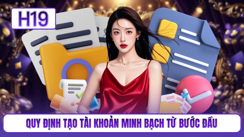 Quy định tạo tài khoản minh bạch từ bước đầu